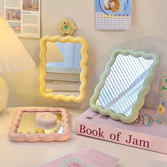 Pastel Vanity Mirror with Adjustable Stand